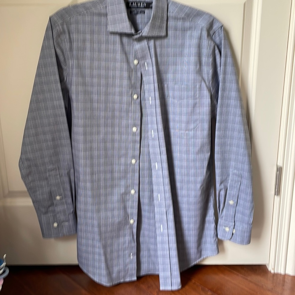 Lauren glen plaid button down shirt